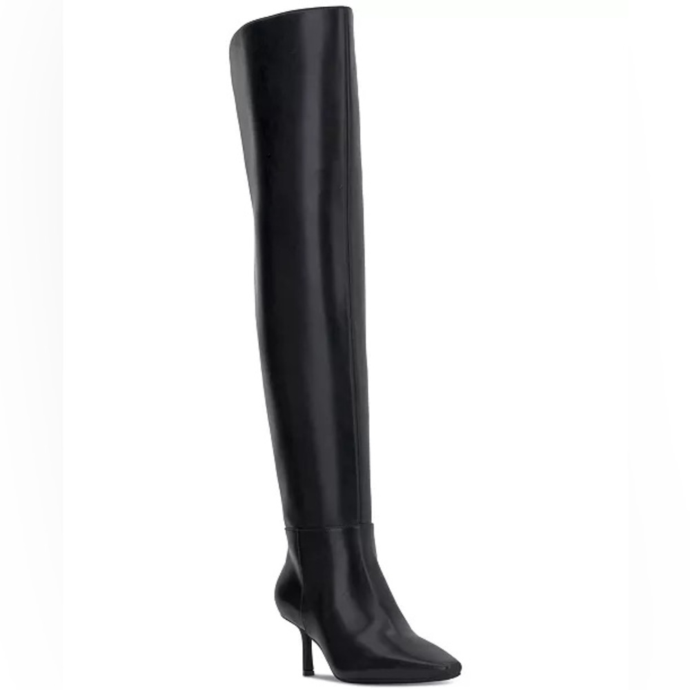 INC International Concepts Black Over-The-Knee Pointed Toe Boot